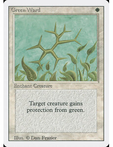 Magic: The Gathering Green Ward (020) Moderately Played