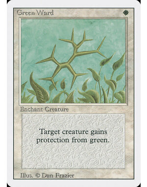 Magic: The Gathering Green Ward (020) Moderately Played