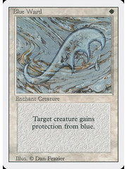 Magic: The Gathering Blue Ward (007) Lightly Played