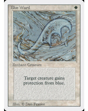 Magic: The Gathering Blue Ward (007) Moderately Played