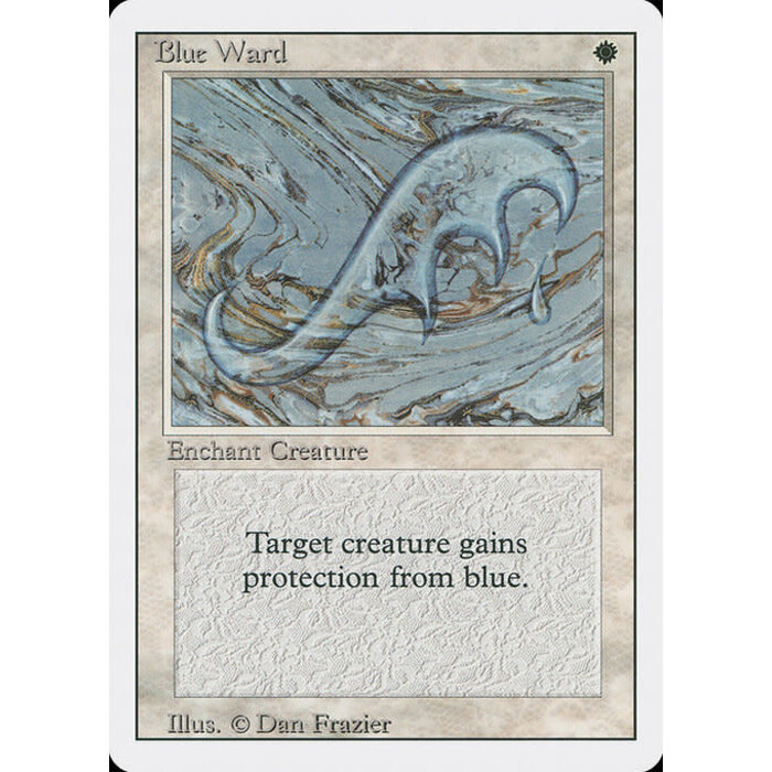 Magic: The Gathering Blue Ward (007) Moderately Played