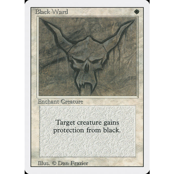 Magic: The Gathering Black Ward (005) Lightly Played