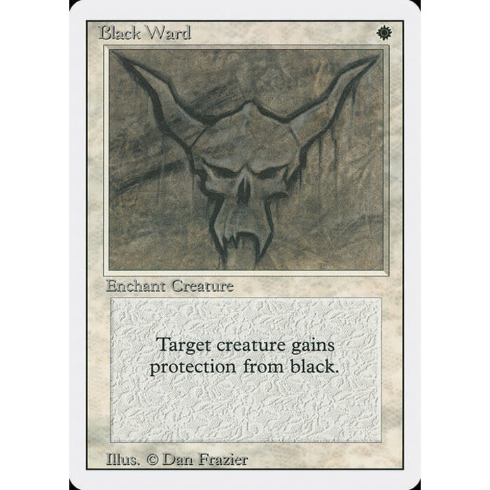 Magic: The Gathering Black Ward (005) Lightly Played