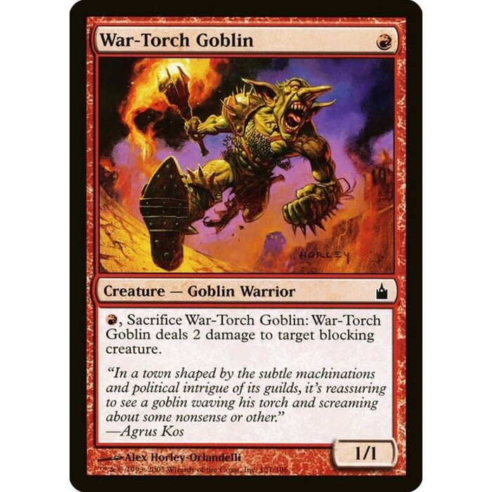 Magic: The Gathering War-Torch Goblin (151) Lightly Played