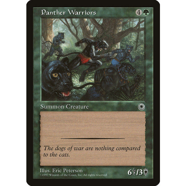 Magic: The Gathering Panther Warriors (180) Lightly Played