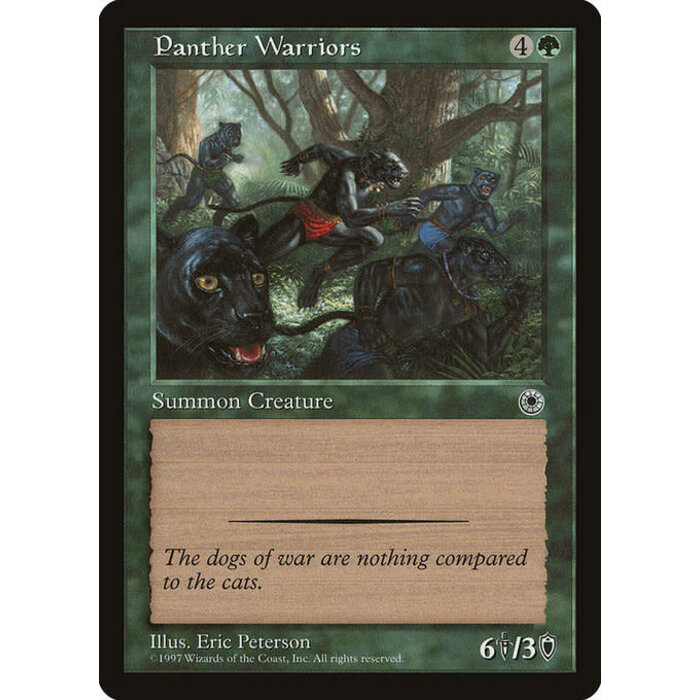 Magic: The Gathering Panther Warriors (180) Lightly Played