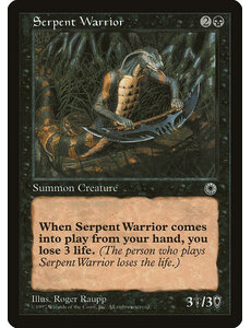 Magic: The Gathering Serpent Warrior (109) Lightly Played