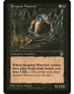 Magic: The Gathering Serpent Warrior (109) Lightly Played