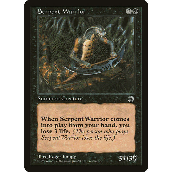 Magic: The Gathering Serpent Warrior (109) Lightly Played