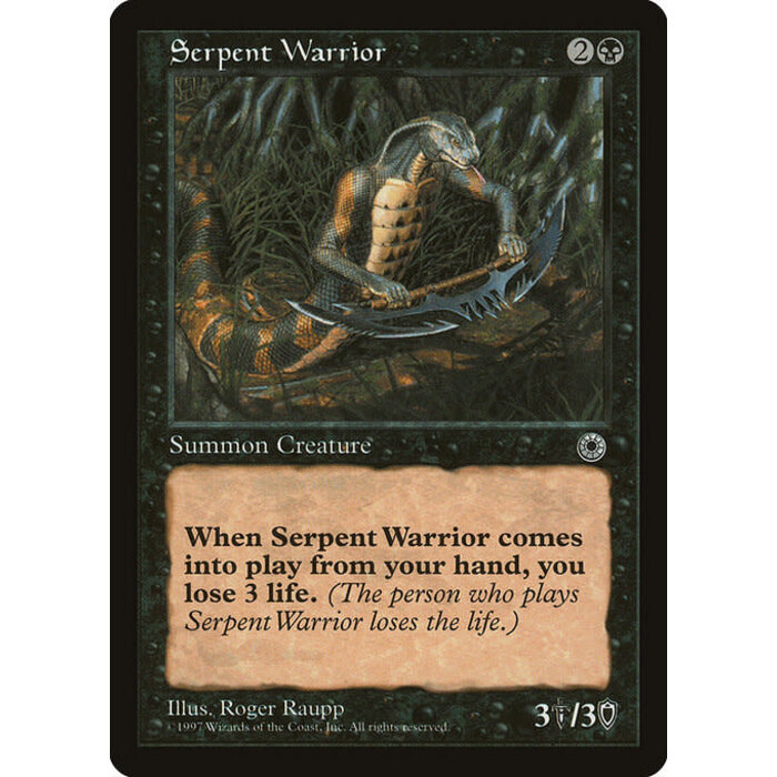 Magic: The Gathering Serpent Warrior (109) Lightly Played