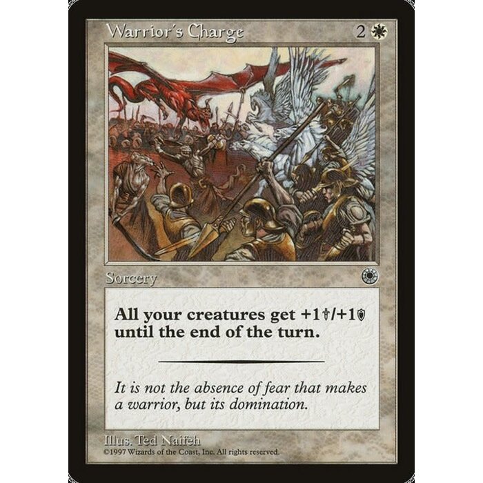 Magic: The Gathering Warrior's Charge (038) Lightly Played