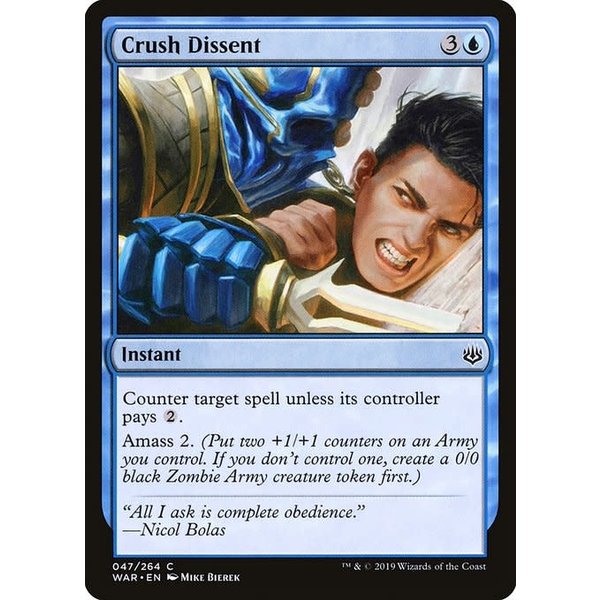 Magic: The Gathering Crush Dissent (047) Lightly Played