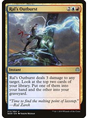 Magic: The Gathering Ral's Outburst (212) Lightly Played