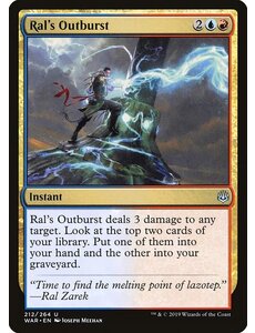 Magic: The Gathering Ral's Outburst (212) Lightly Played