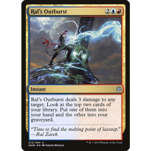 Magic: The Gathering Ral's Outburst (212) Lightly Played