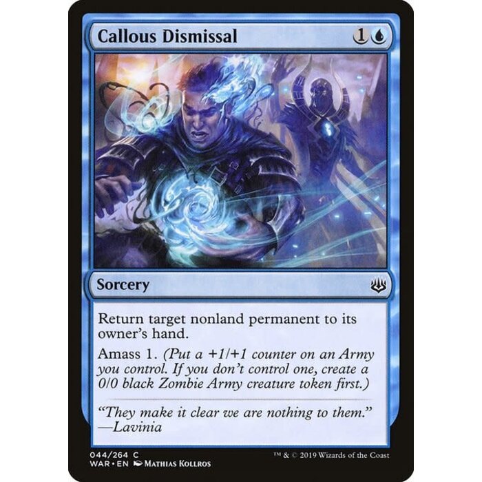 Magic: The Gathering Callous Dismissal (044) Lightly Played - Japanese