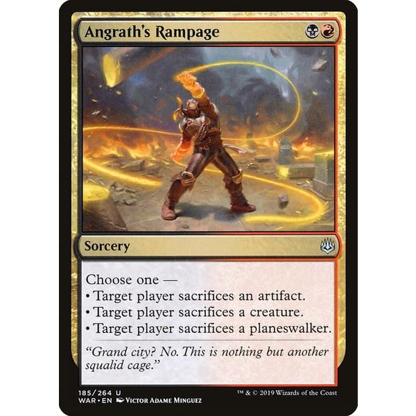 Magic: The Gathering Angrath's Rampage (185) Lightly Played