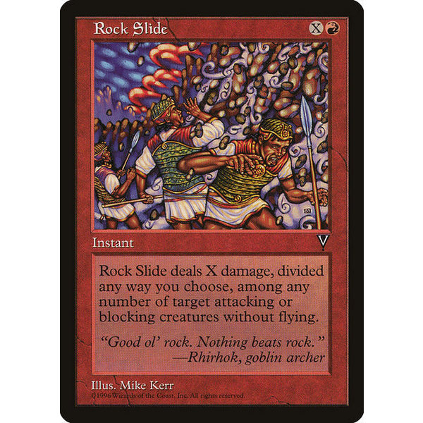 Magic: The Gathering Rock Slide (092) Lightly Played