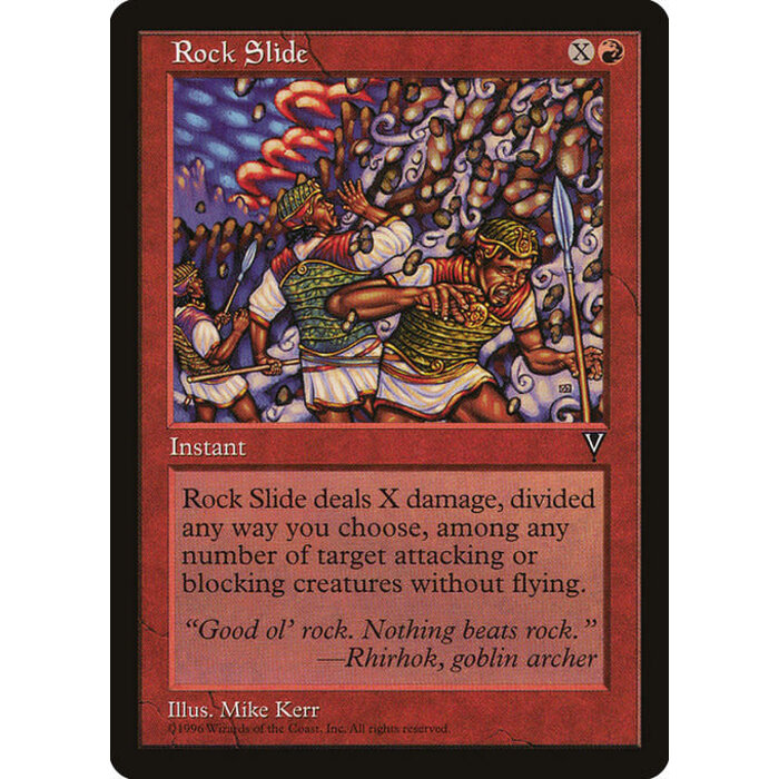 Magic: The Gathering Rock Slide (092) Lightly Played