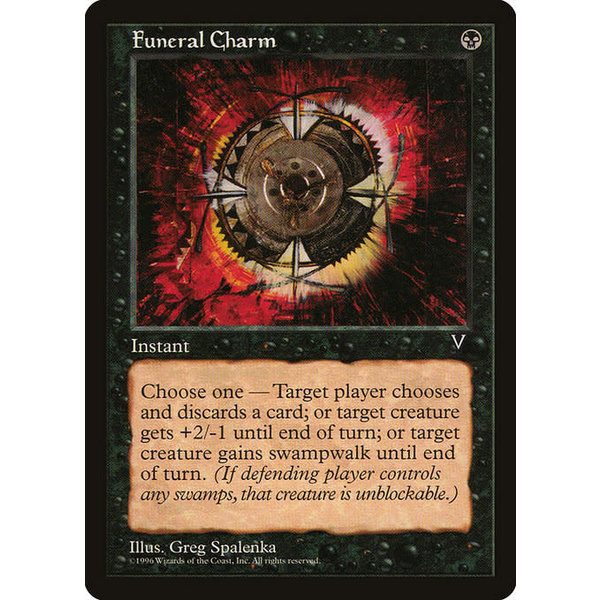 Magic: The Gathering Funeral Charm (061) Lightly Played
