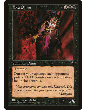 Magic: The Gathering Aku Djinn (051) Moderately Played