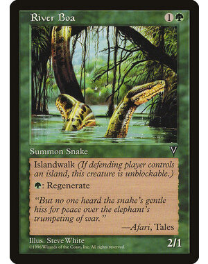 Magic: The Gathering River Boa (118) Moderately Played