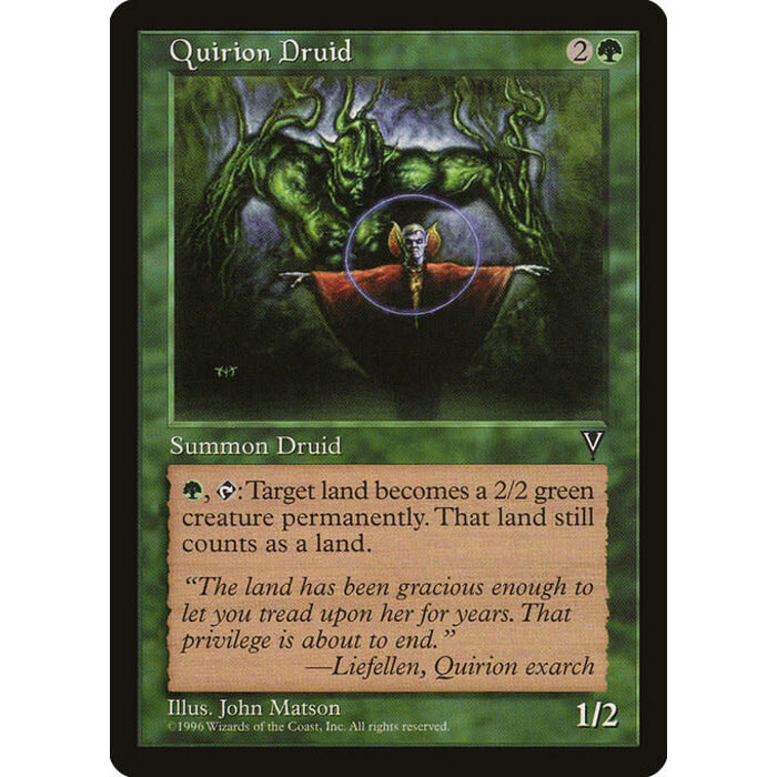 Magic: The Gathering Quirion Druid (116) Lightly Played