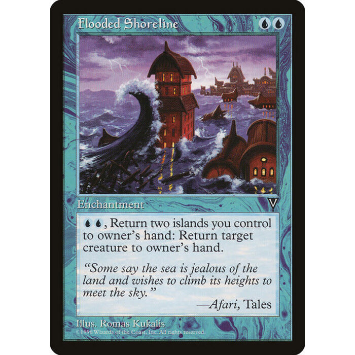 Magic: The Gathering Flooded Shoreline (032) Heavily Played