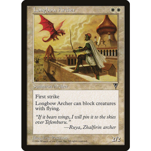 Magic: The Gathering Longbow Archer (012) Lightly Played