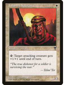 Magic: The Gathering Infantry Veteran (009) Lightly Played