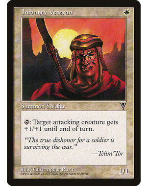 Magic: The Gathering Infantry Veteran (009) Lightly Played
