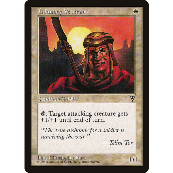 Magic: The Gathering Infantry Veteran (009) Lightly Played