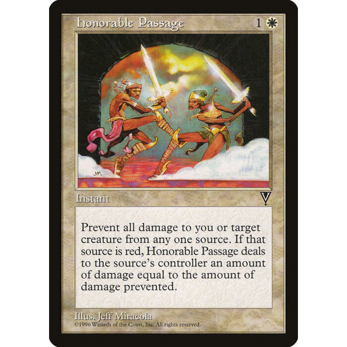 Magic: The Gathering Honorable Passage (007) Lightly Played