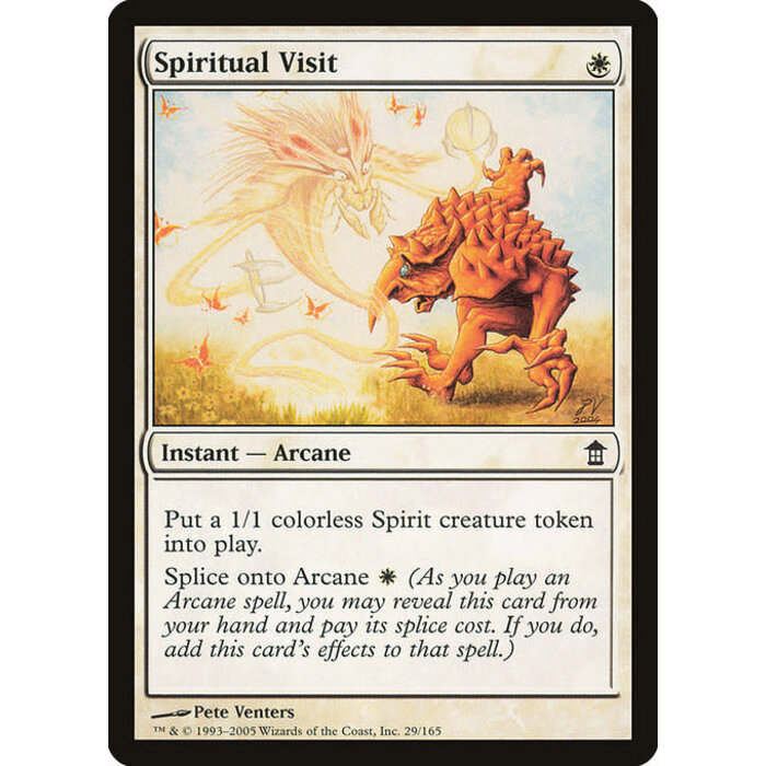 Magic: The Gathering Spiritual Visit (029) Moderately Played
