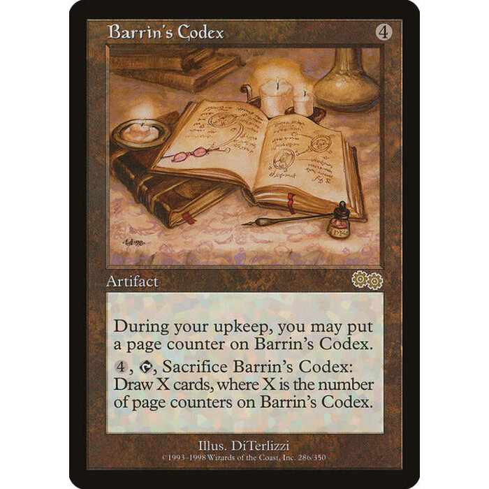 Magic: The Gathering Barrin's Codex (286) Lightly Played