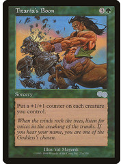 Magic: The Gathering Titania's Boon (276) Moderately Played