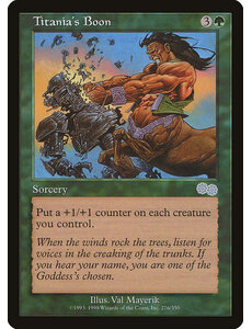 Magic: The Gathering Titania's Boon (276) Moderately Played