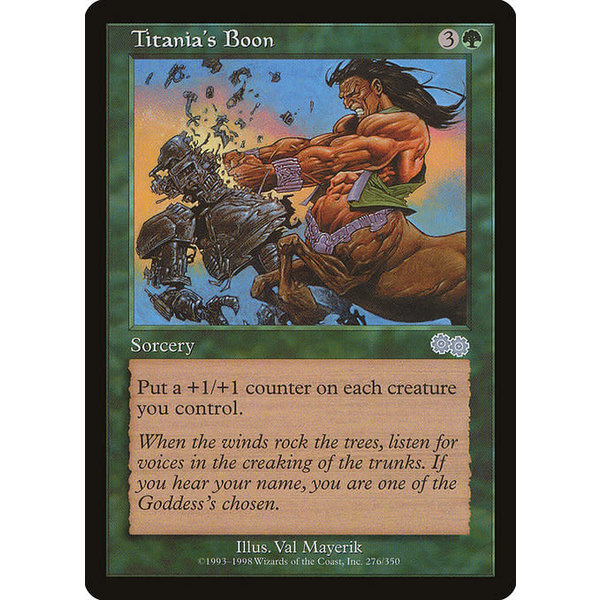 Magic: The Gathering Titania's Boon (276) Moderately Played