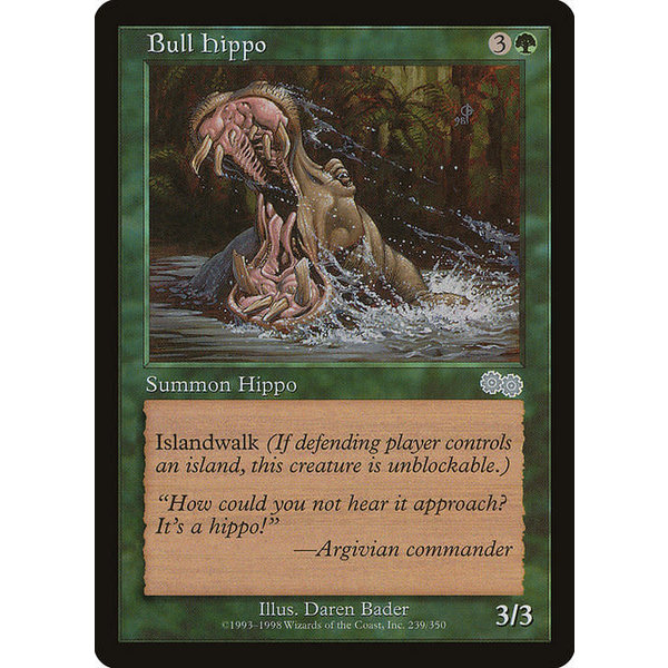 Magic: The Gathering Bull Hippo (239) Lightly Played