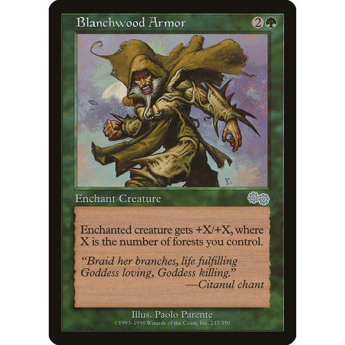 Magic: The Gathering Blanchwood Armor (237) Lightly Played