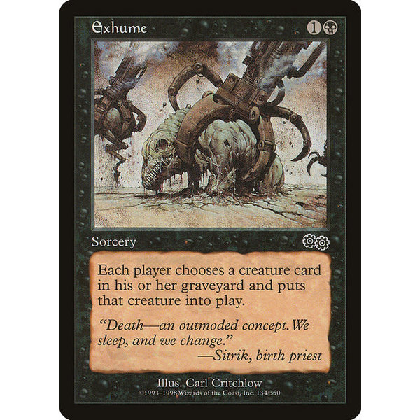 Magic: The Gathering Exhume (134) Heavily Played