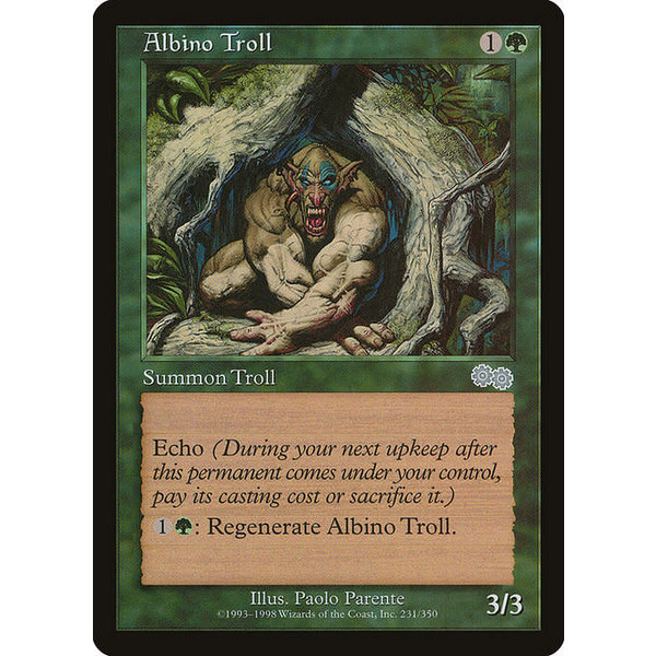 Magic: The Gathering Albino Troll (231) Lightly Played