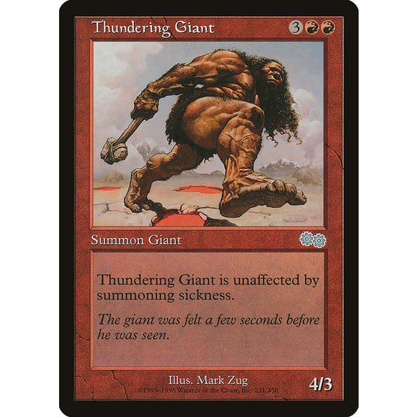 Magic: The Gathering Thundering Giant (221) Lightly Played