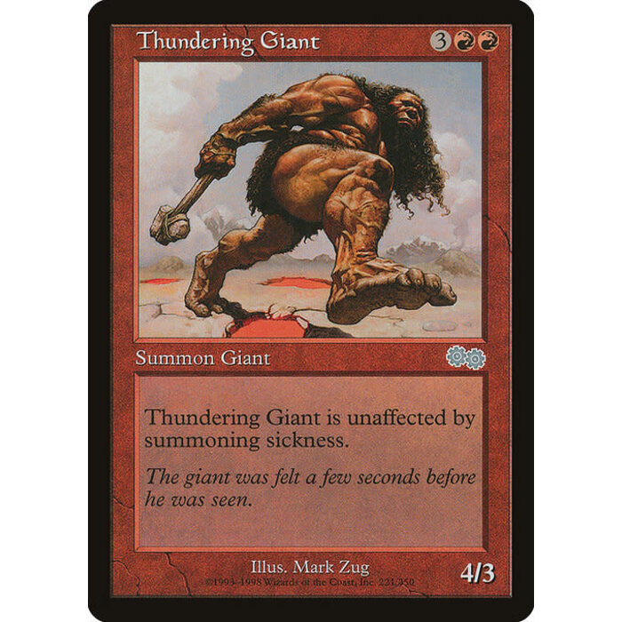 Magic: The Gathering Thundering Giant (221) Lightly Played