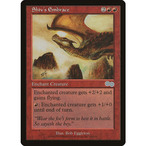 Magic: The Gathering Shiv's Embrace (216) Lightly Played