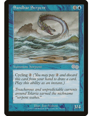 Magic: The Gathering Sandbar Serpent (095) Lightly Played
