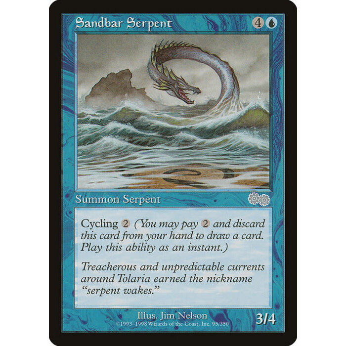 Magic: The Gathering Sandbar Serpent (095) Lightly Played