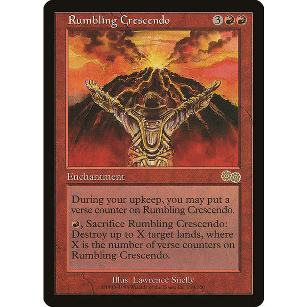 Magic: The Gathering Rumbling Crescendo (210) Lightly Played