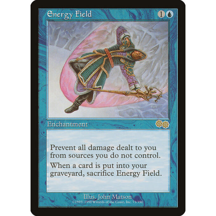 Magic: The Gathering Energy Field (073) Heavily Played