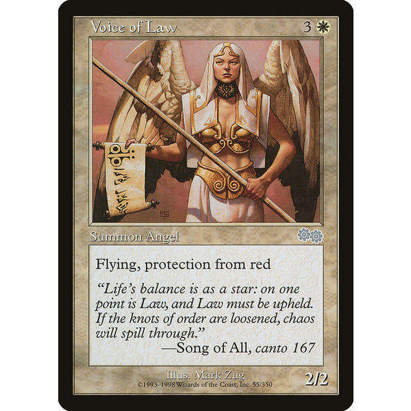Magic: The Gathering Voice of Law (055) Lightly Played